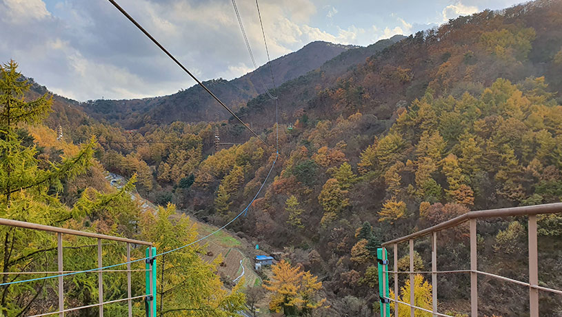 좌구산 줄타기 사진5