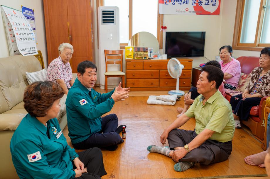 이재영 증평군수, 폭염 대비 현장점검 나서