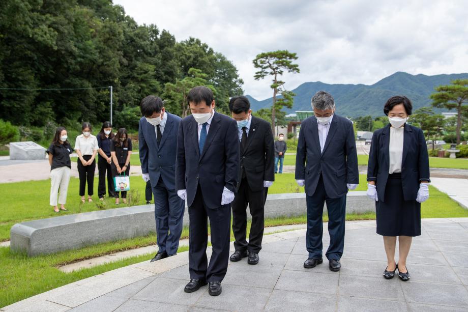 광복절 연병호 항일역사공원 참배