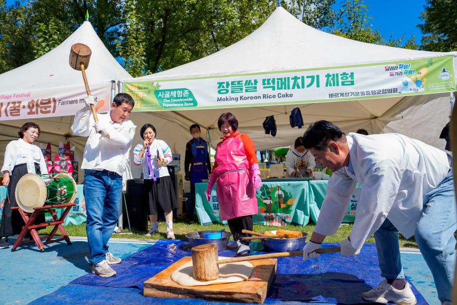 인삼골축제장 부스 순회