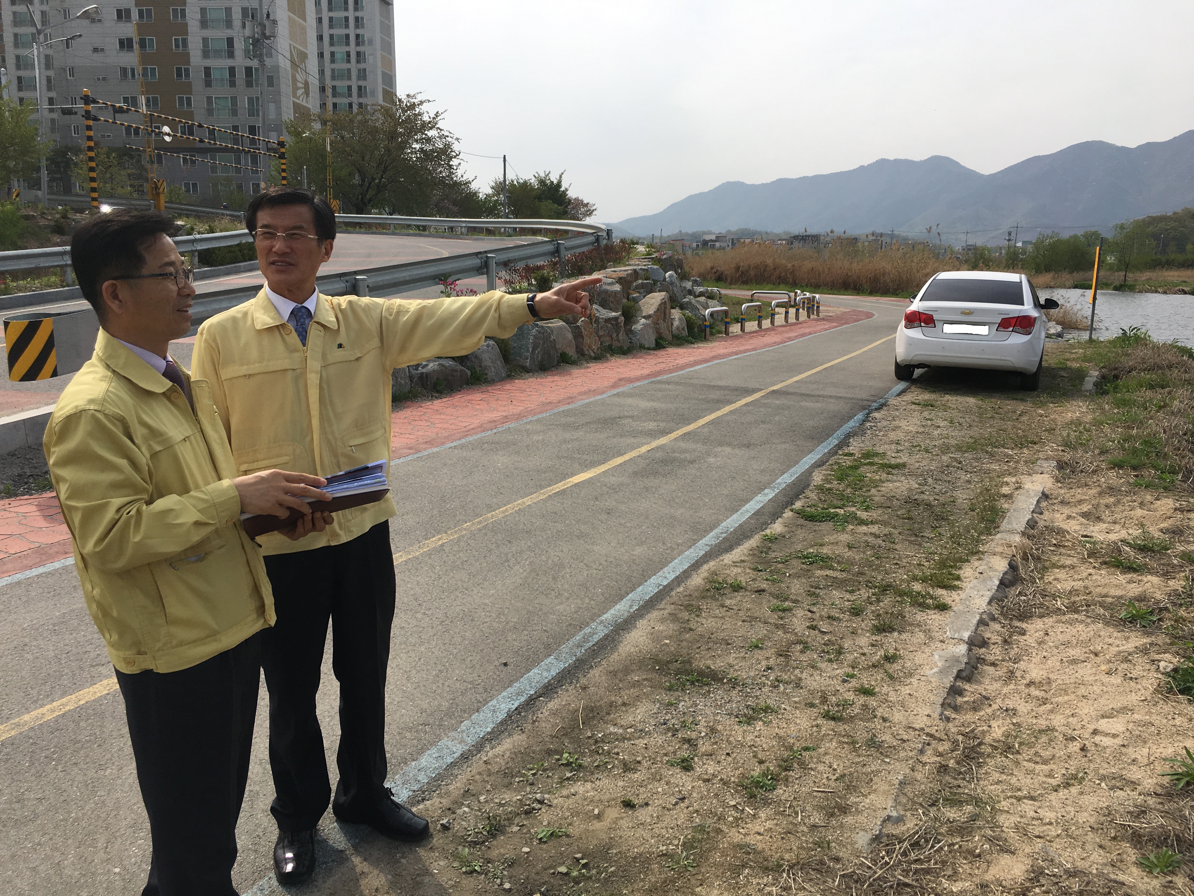 홍성열 군수 재난 예·경보시설 현장점검