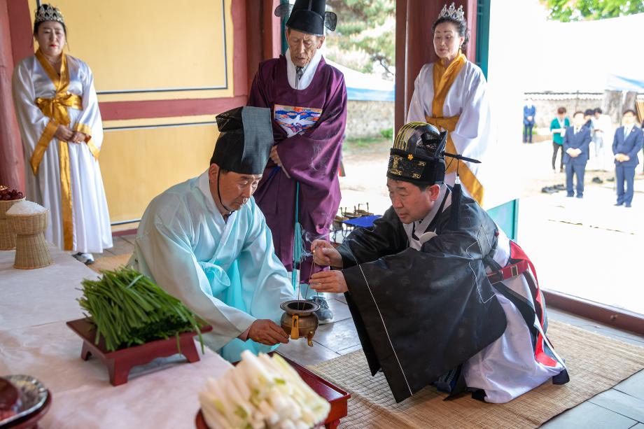 증평단군전봉찬회, 어천대체 봉행