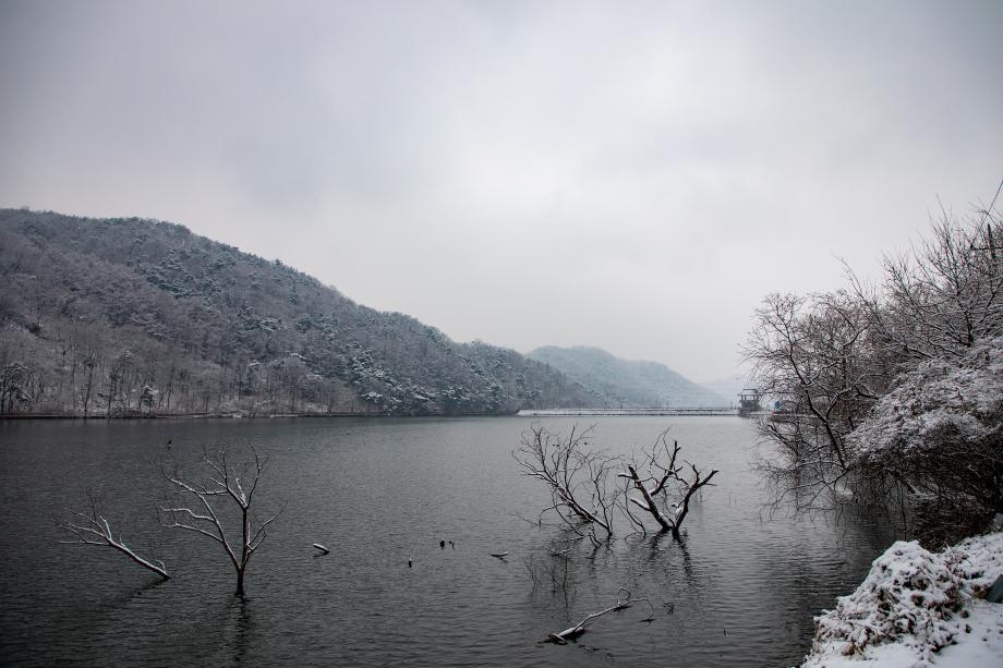 삼기저수지 겨울 경관